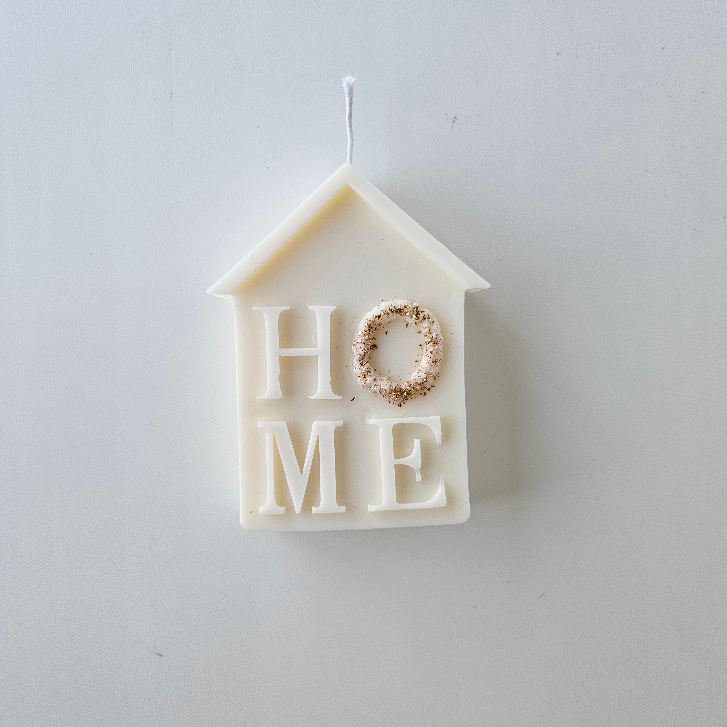 Mājas siltuma svece – HOME dizains, roku darbs no dabīga sojas un rapšu vaska