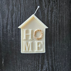 Mājas siltuma svece – HOME dizains, roku darbs no dabīga sojas un rapšu vaska