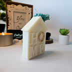 Mājas siltuma svece – HOME dizains, roku darbs no dabīga sojas un rapšu vaska