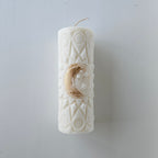 Mēness un zvaigžņu svece – Roku darbs no dabīga sojas un rapšu vaska