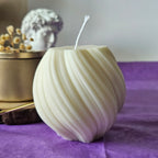 Spirāles formas svece – No sojas vaska