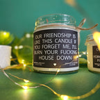 Funny Friendship Candle – “Our Friendship Is Like This Candle” | 100% Soy Wax, Eco-Friendly