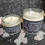 Funny Friendship Candle – “Our Friendship Is Like This Candle” | 100% Soy Wax, Eco-Friendly
