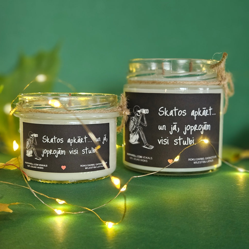 Konteiner svece - Sojas vaska 100% Dabīga, EKO produkts