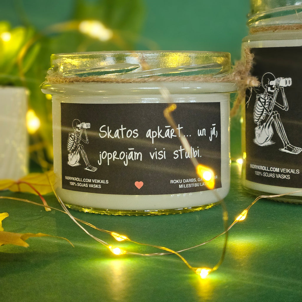 Konteiner svece - Sojas vaska 100% Dabīga, EKO produkts