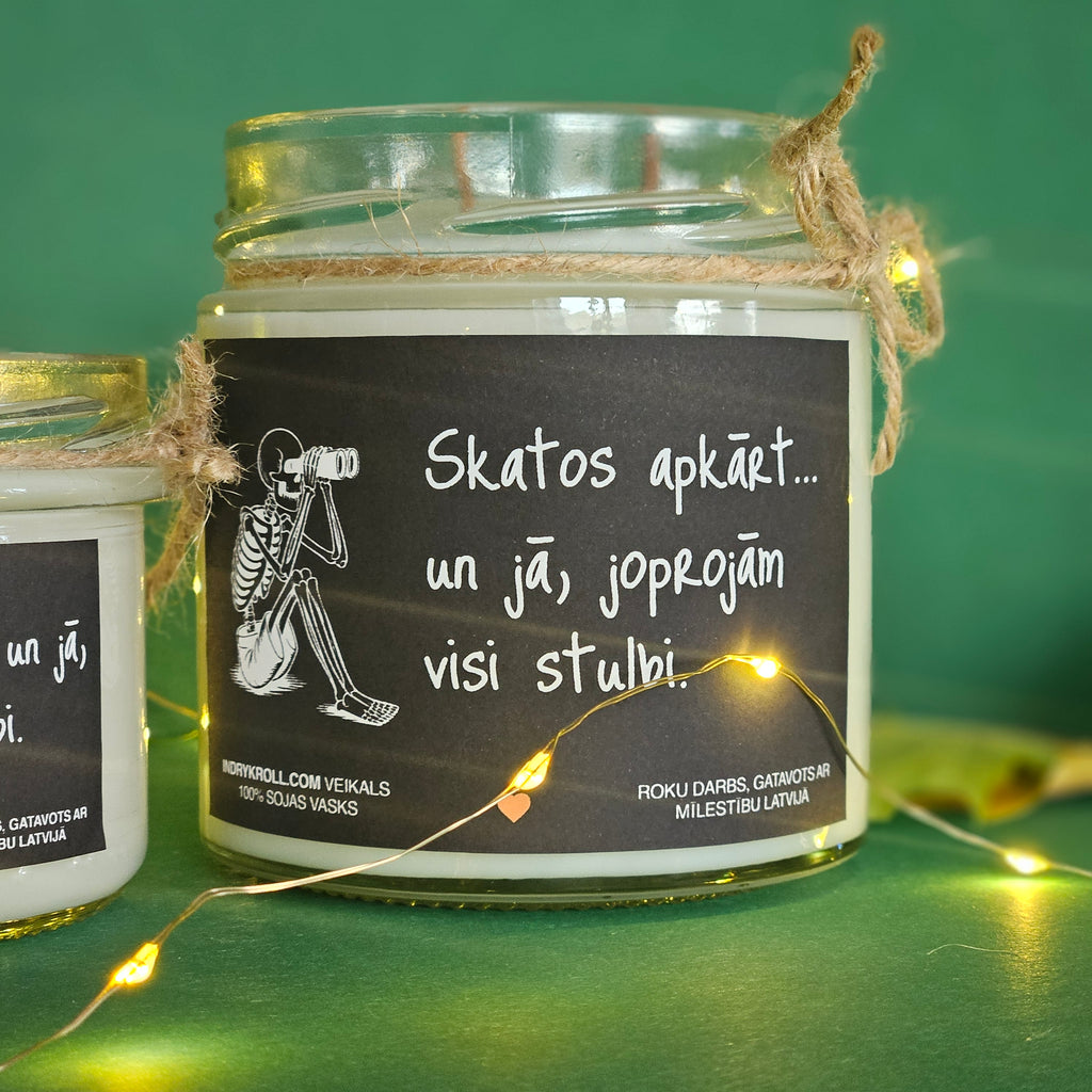 Konteiner svece - Sojas vaska 100% Dabīga, EKO produkts