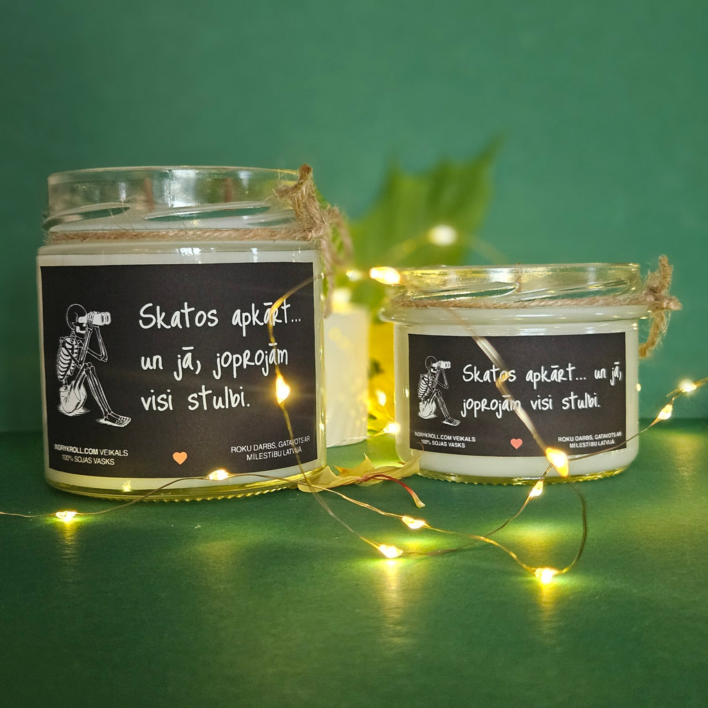 Konteiner svece - Sojas vaska 100% Dabīga, EKO produkts