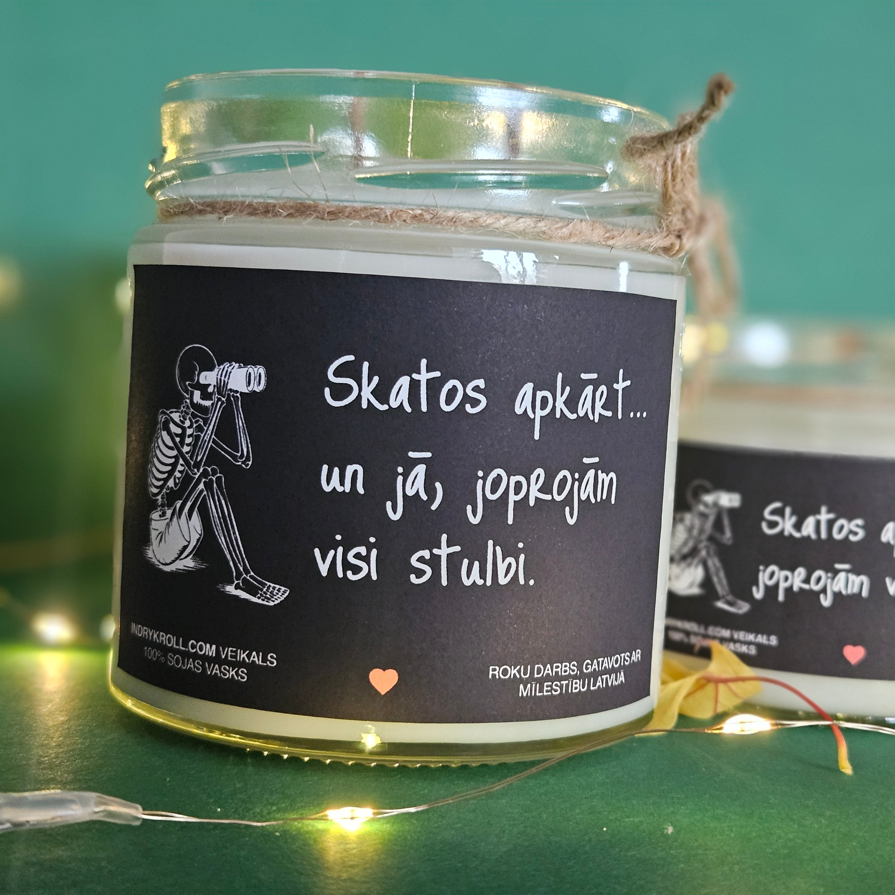 Konteiner svece - Sojas vaska 100% Dabīga, EKO produkts