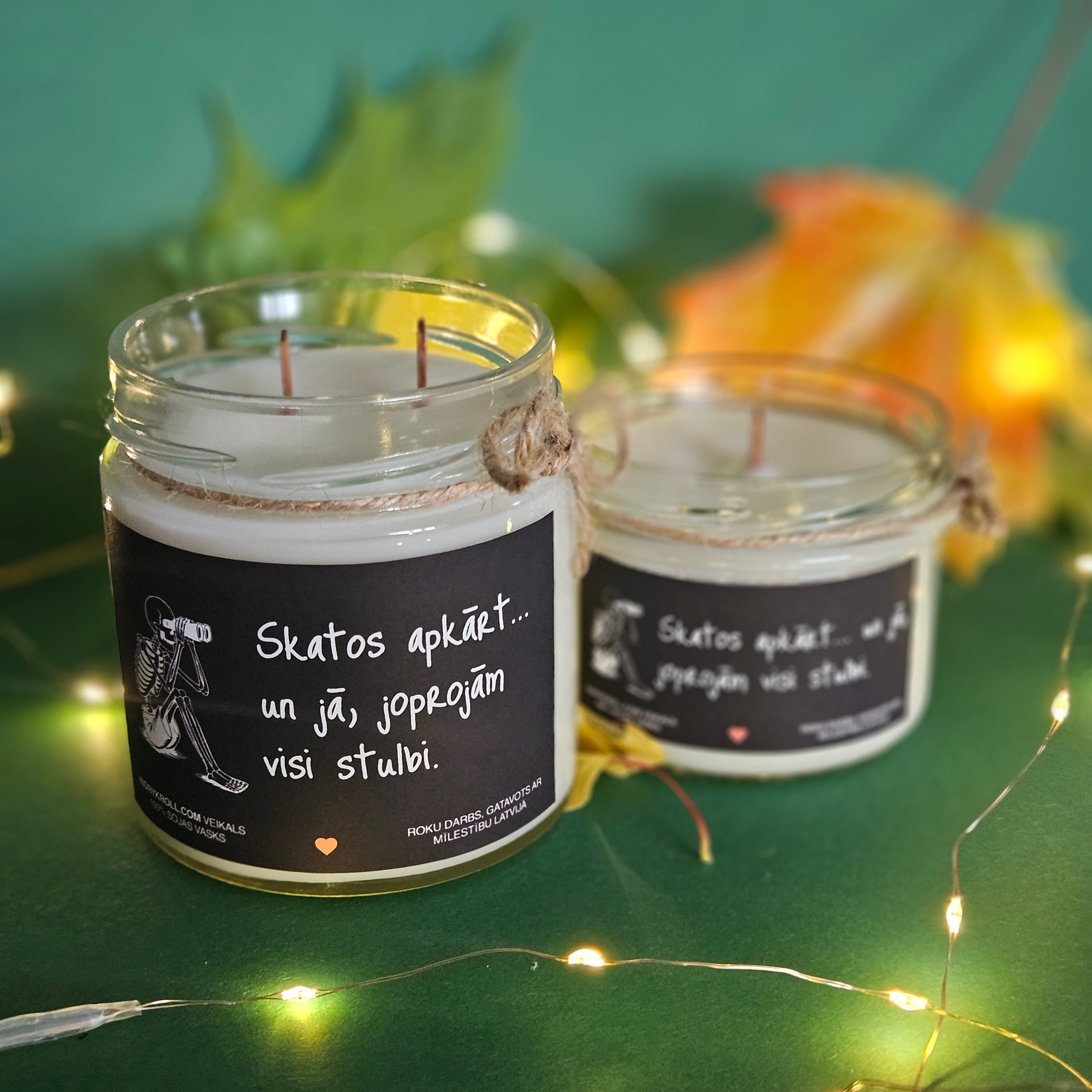 Konteiner svece - Sojas vaska 100% Dabīga, EKO produkts