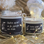 Konteiner svece - Sojas vaska 100% Dabīga, EKO produkts