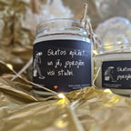 Konteiner svece - Sojas vaska 100% Dabīga, EKO produkts