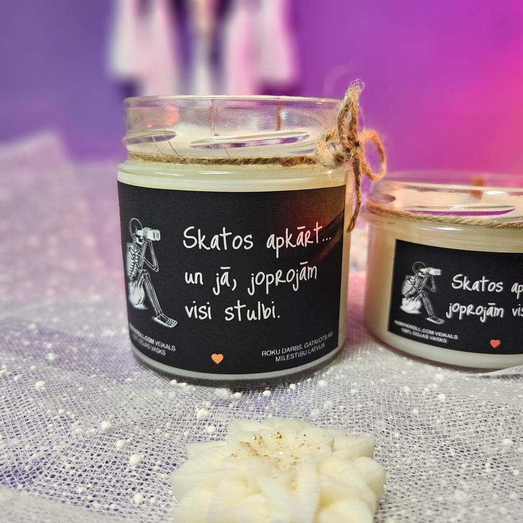 Konteiner svece - Sojas vaska 100% Dabīga, EKO produkts