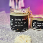 Konteiner svece - Sojas vaska 100% Dabīga, EKO produkts