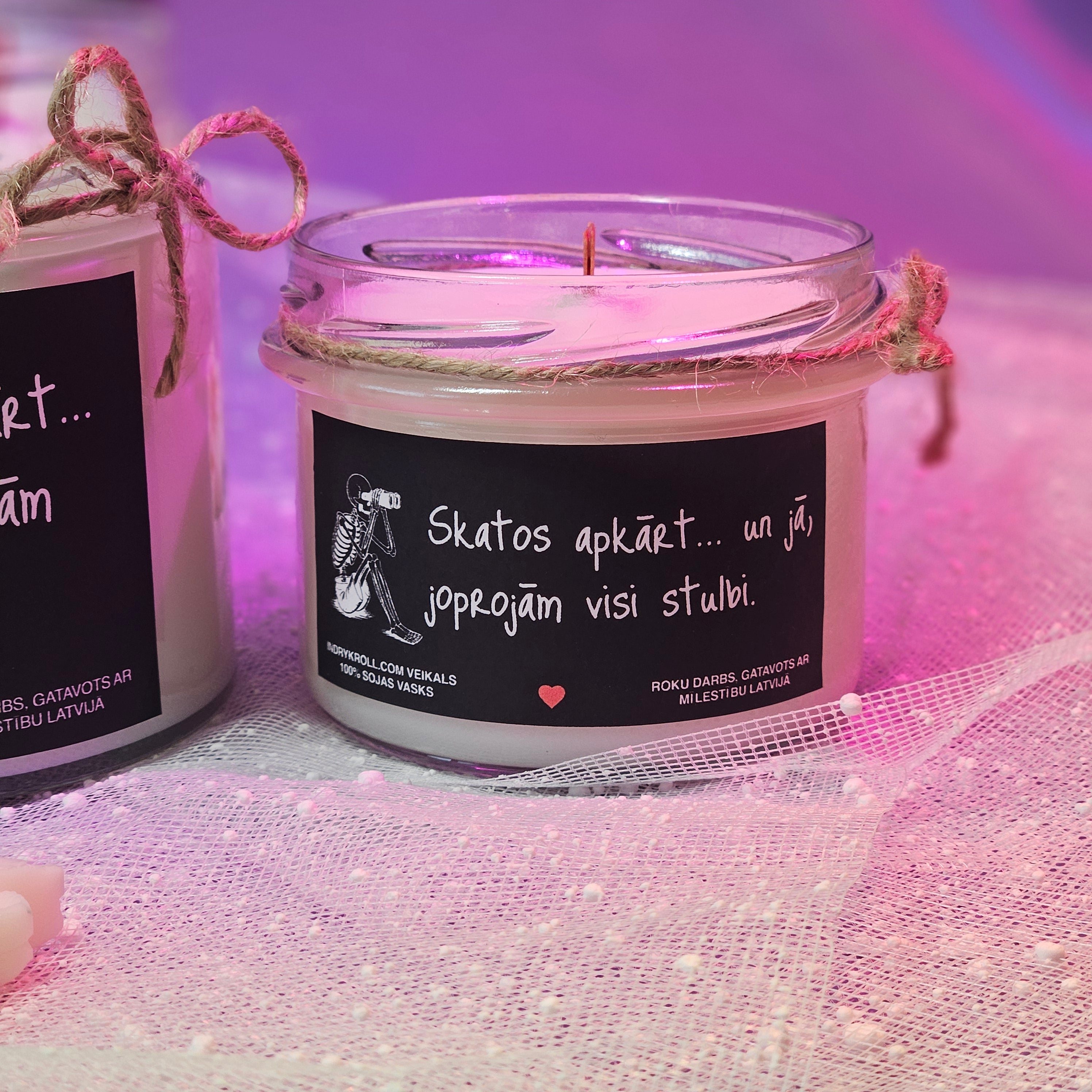 Konteiner svece - Sojas vaska 100% Dabīga, EKO produkts