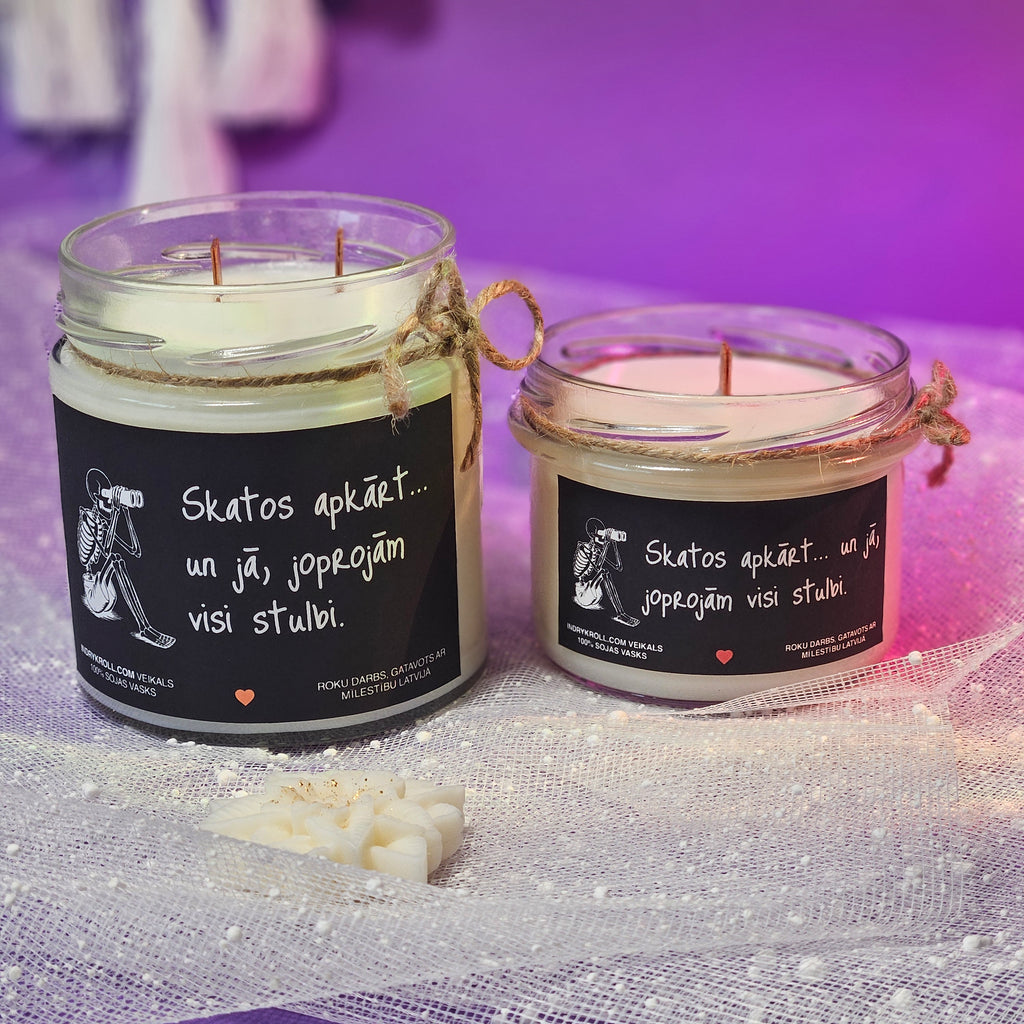 Konteiner svece - Sojas vaska 100% Dabīga, EKO produkts