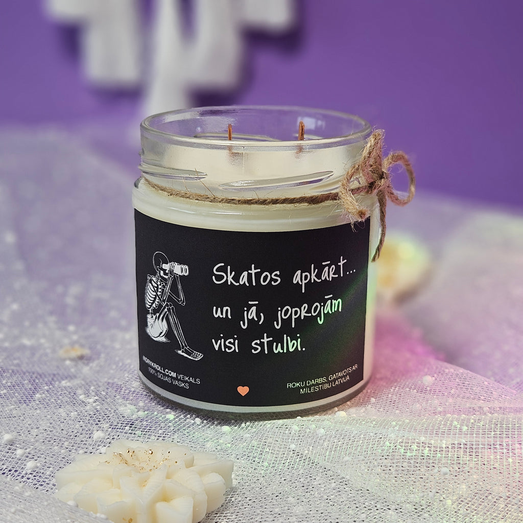 Konteiner svece - Sojas vaska 100% Dabīga, EKO produkts