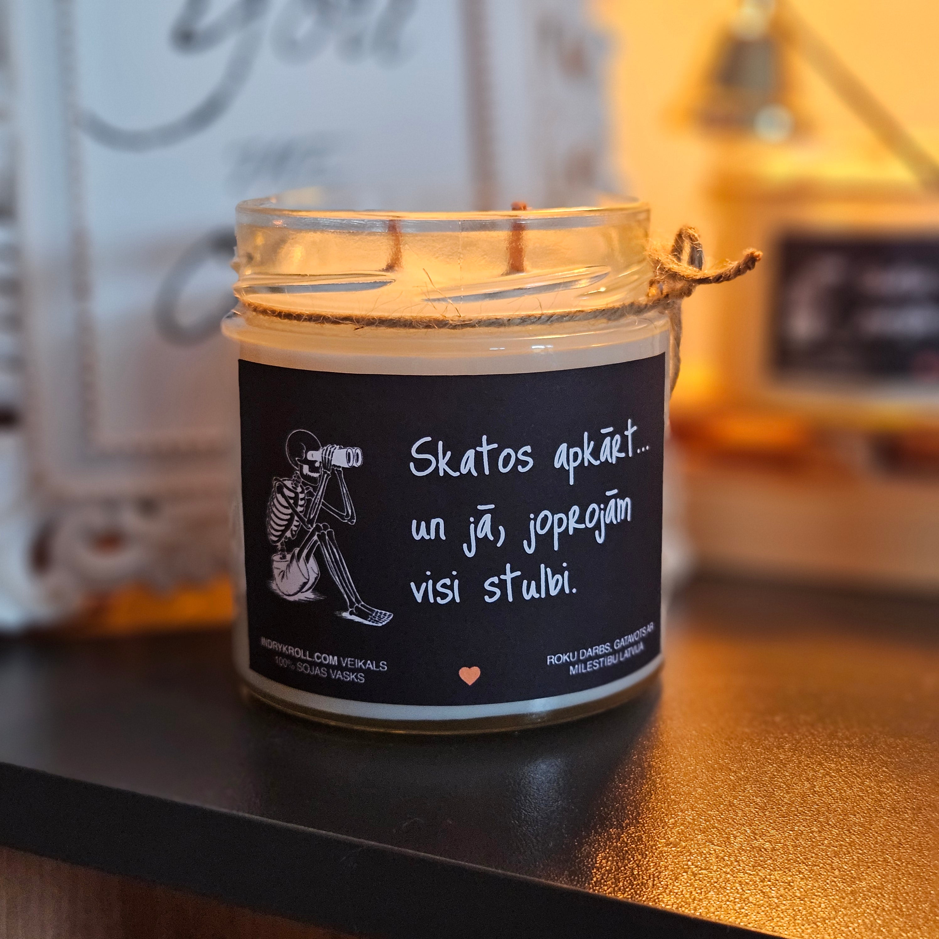 Konteiner svece - Sojas vaska 100% Dabīga, EKO produkts