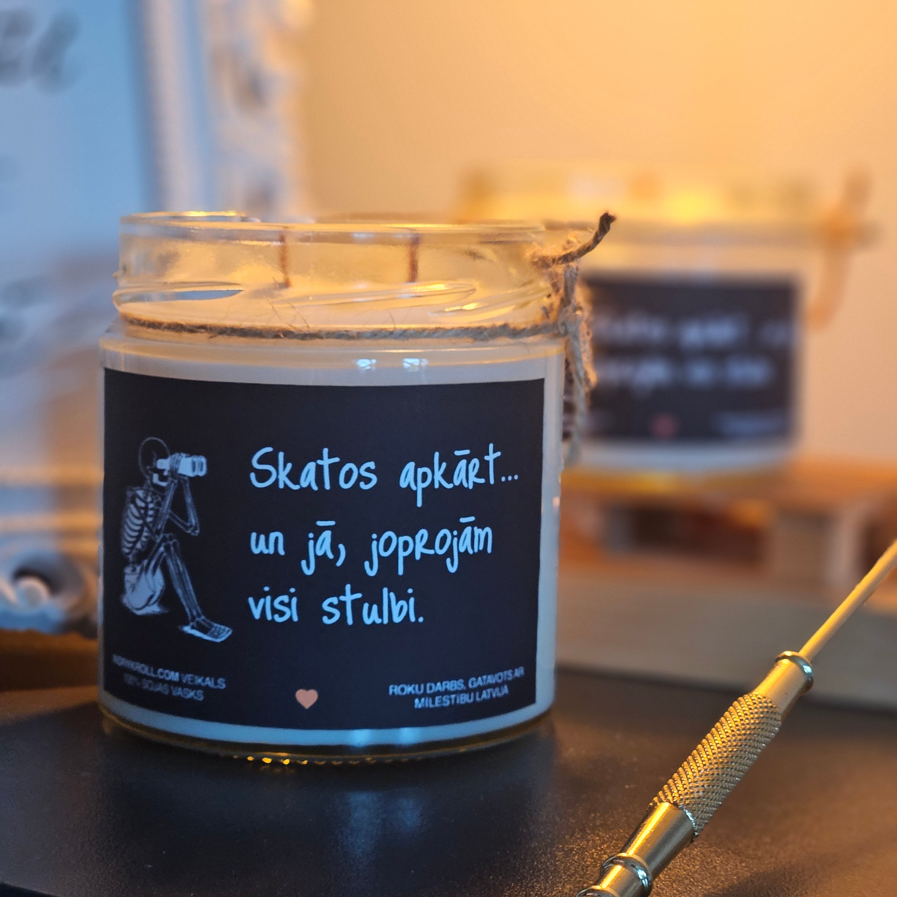 Konteiner svece - Sojas vaska 100% Dabīga, EKO produkts