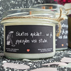 Konteiner svece - Sojas vaska 100% Dabīga, EKO produkts