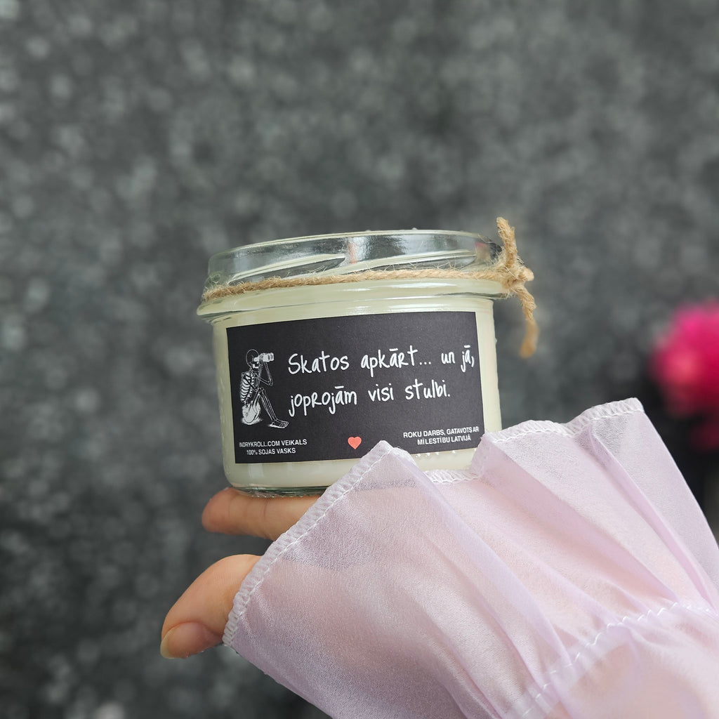 Konteiner svece - Sojas vaska 100% Dabīga, EKO produkts