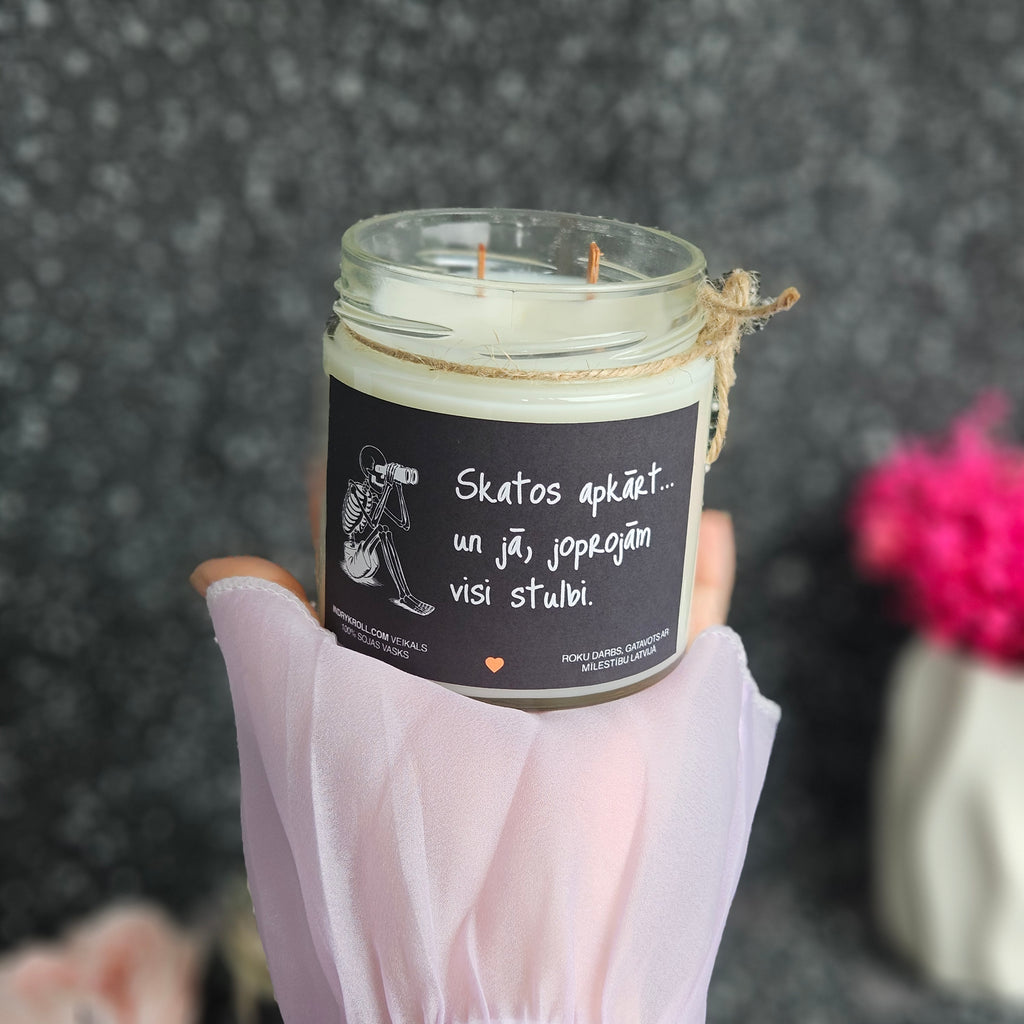 Konteiner svece - Sojas vaska 100% Dabīga, EKO produkts