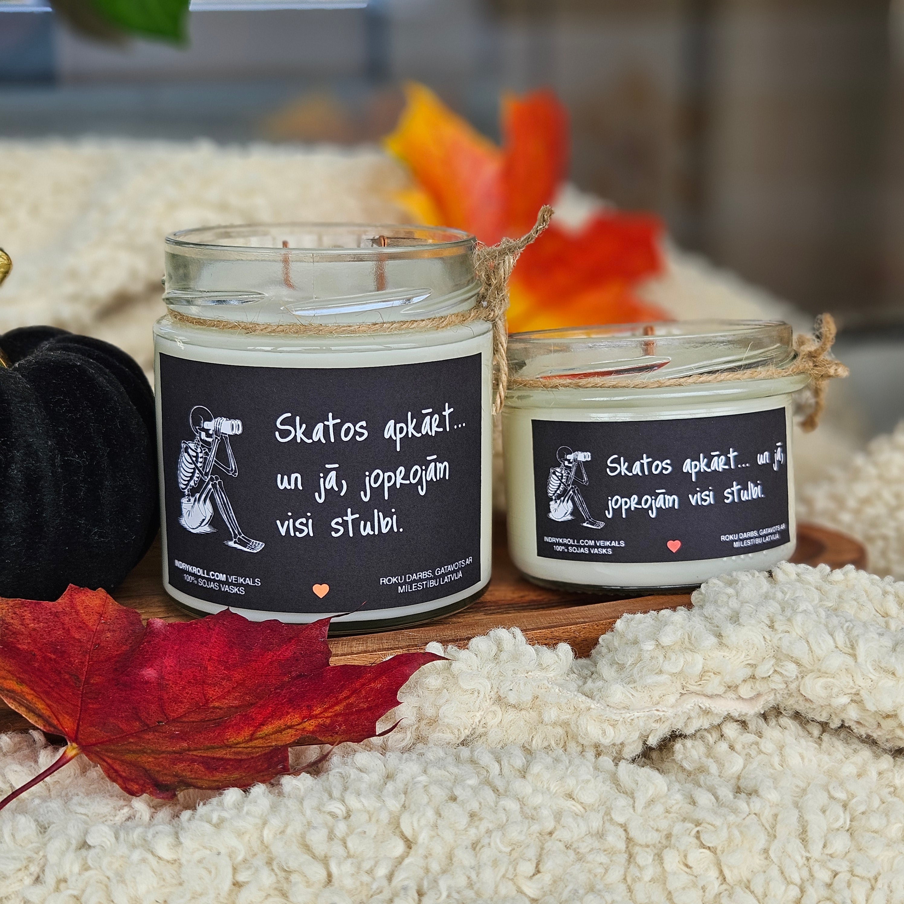 Konteiner svece - Sojas vaska 100% Dabīga, EKO produkts