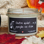 Konteiner svece - Sojas vaska 100% Dabīga, EKO produkts