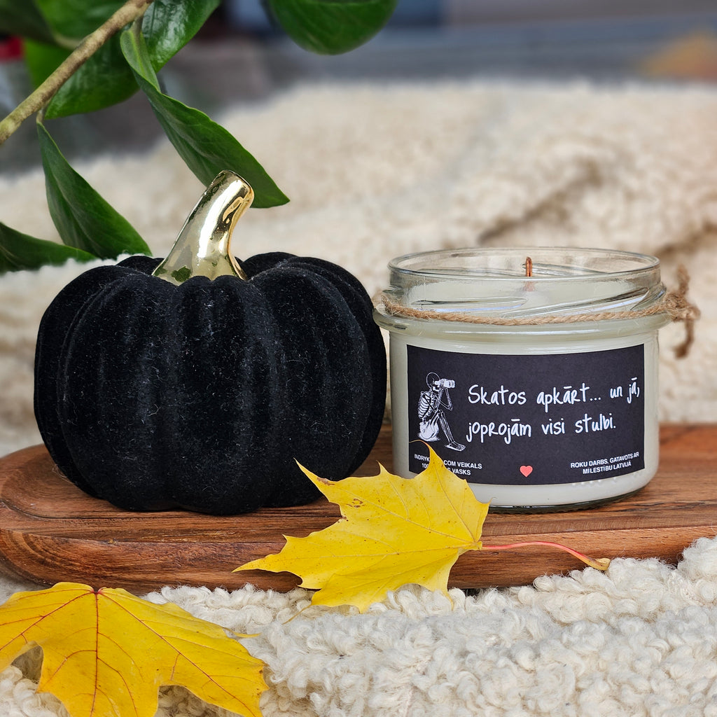 Konteiner svece - Sojas vaska 100% Dabīga, EKO produkts