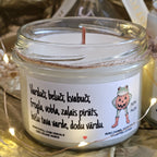 Prikols ar vardi, Helovīni, Sojas vaska svece - Eko produkts