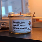 Prikols ar vardi, Helovīni, Sojas vaska svece - Eko produkts