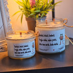 Prikols ar vardi, Helovīni, Sojas vaska svece - Eko produkts