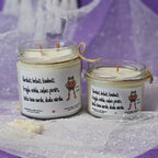 Prikols ar vardi, Helovīni, Sojas vaska svece - Eko produkts