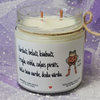 Prikols ar vardi, Helovīni, Sojas vaska svece - Eko produkts