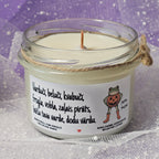 Prikols ar vardi, Helovīni, Sojas vaska svece - Eko produkts