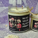 Nu ko, vecās, klačas priekā | Sojas svece ar koka dakti