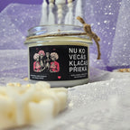 Nu ko, vecās, klačas priekā | Sojas svece ar koka dakti