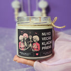 Nu ko, vecās, klačas priekā | Sojas svece ar koka dakti