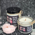 Nu ko, vecās, klačas priekā | Sojas svece ar koka dakti