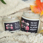 Nu ko, vecās, klačas priekā | Sojas svece ar koka dakti