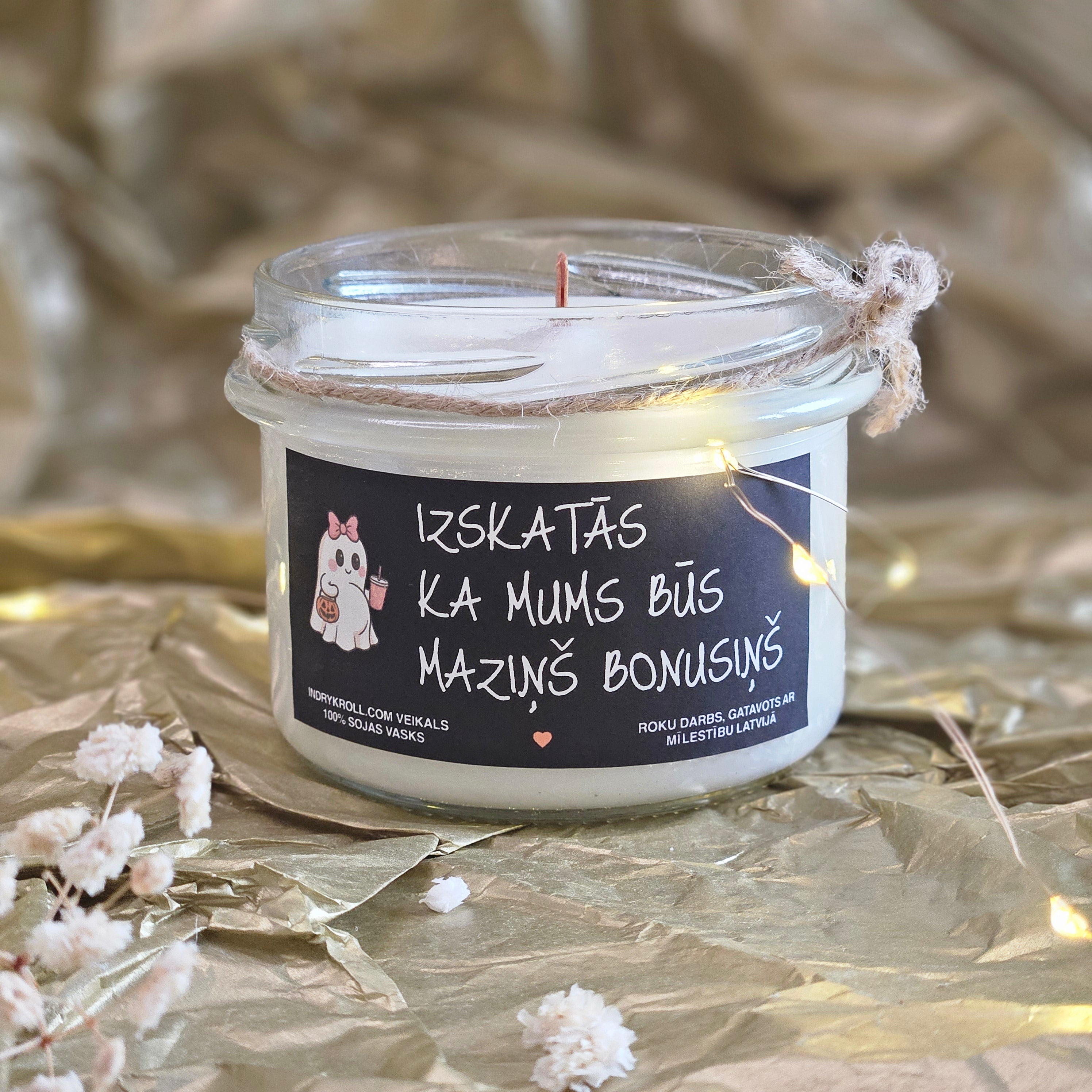 Ģimenes pieaugums | Sojas svece ar koka dakti - Eko produkts