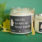 Ģimenes pieaugums | Sojas svece ar koka dakti - Eko produkts