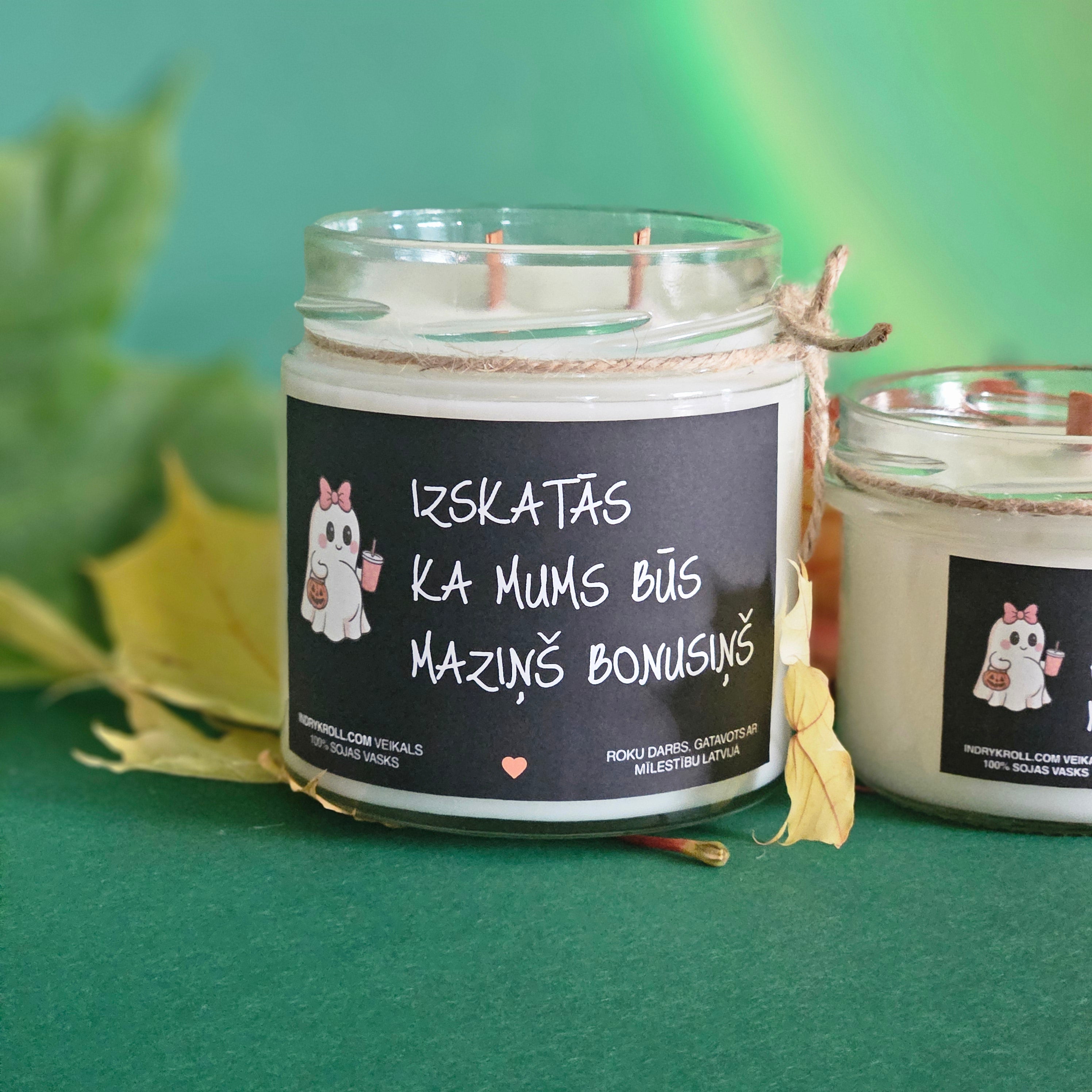 Ģimenes pieaugums | Sojas svece ar koka dakti - Eko produkts