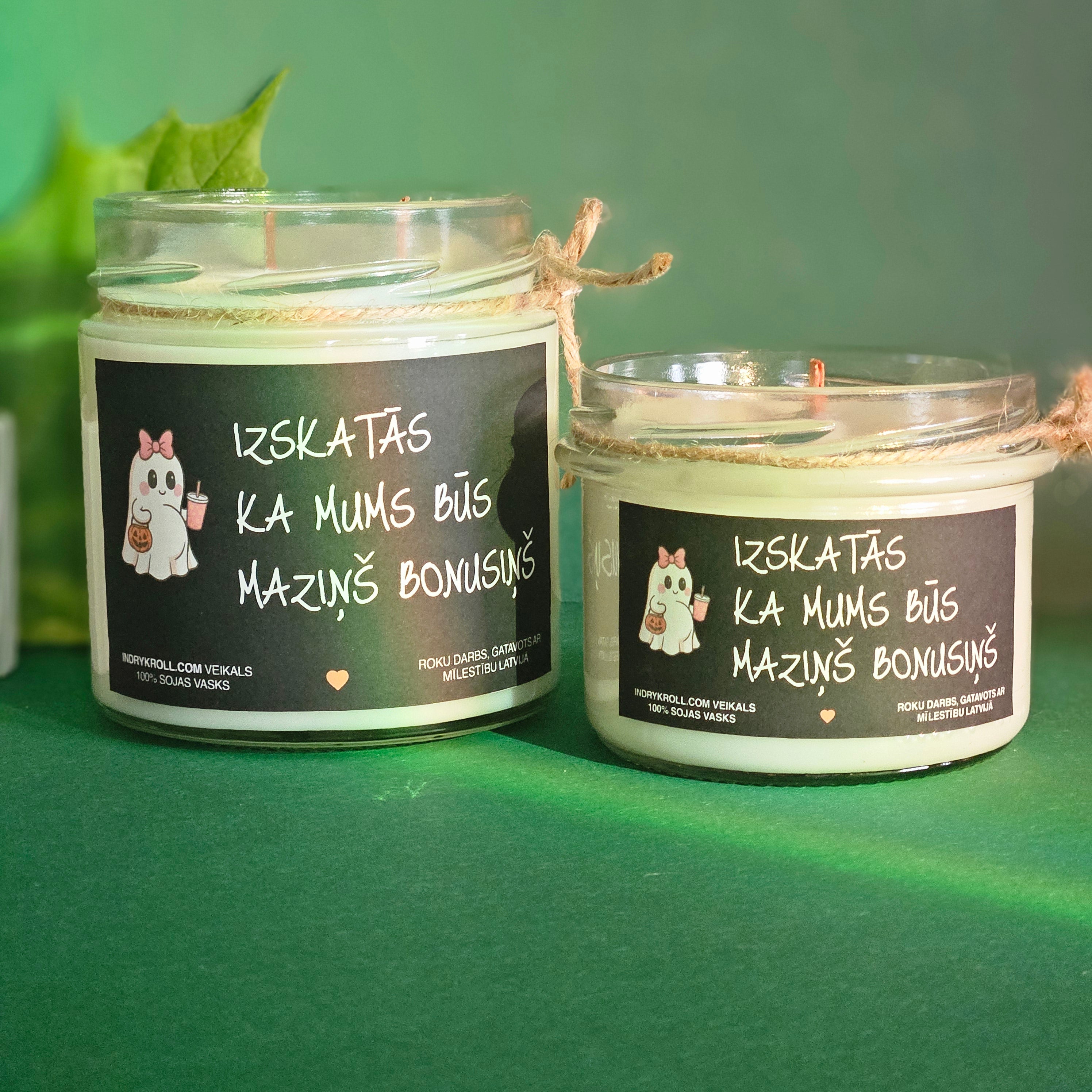 Ģimenes pieaugums | Sojas svece ar koka dakti - Eko produkts