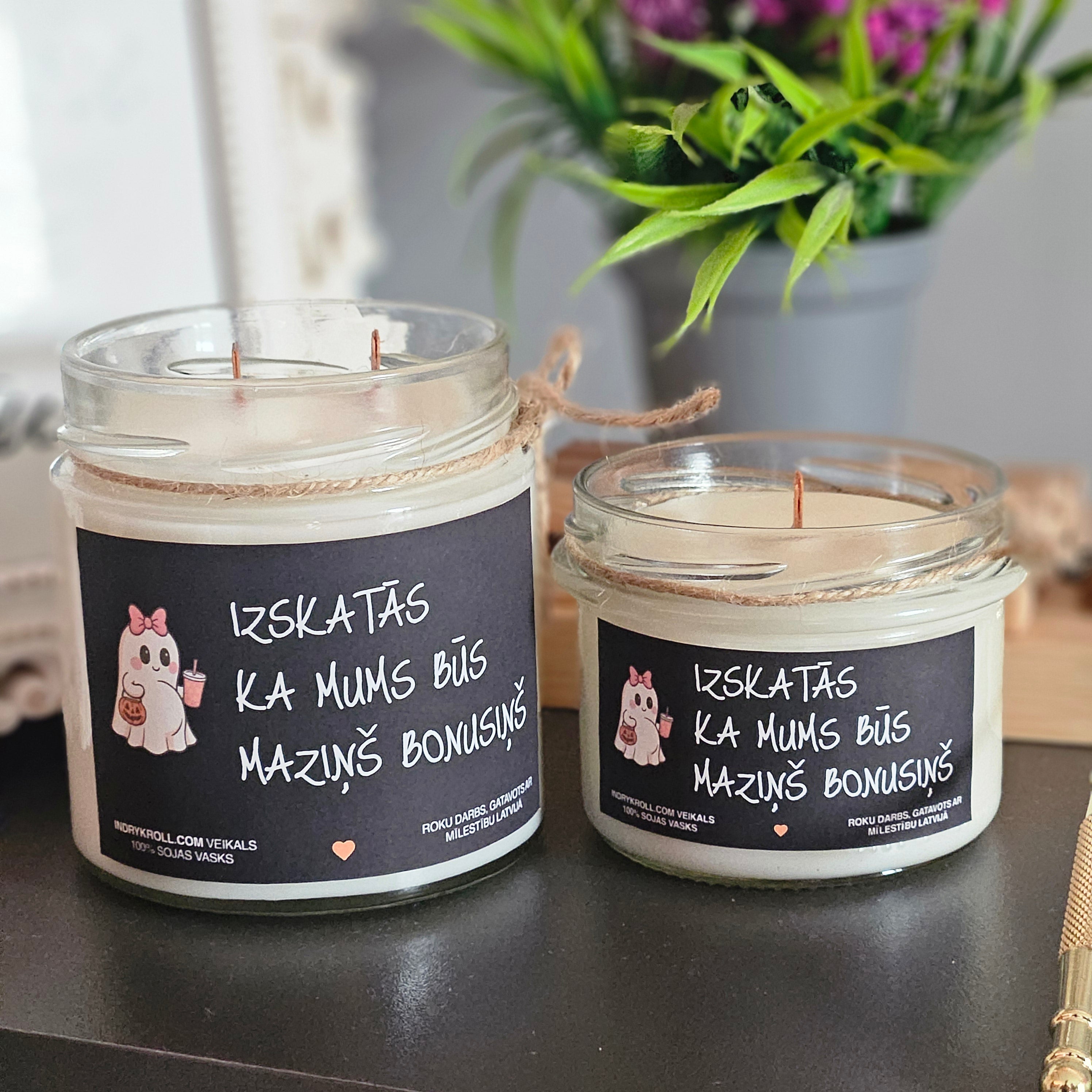 Ģimenes pieaugums | Sojas svece ar koka dakti - Eko produkts