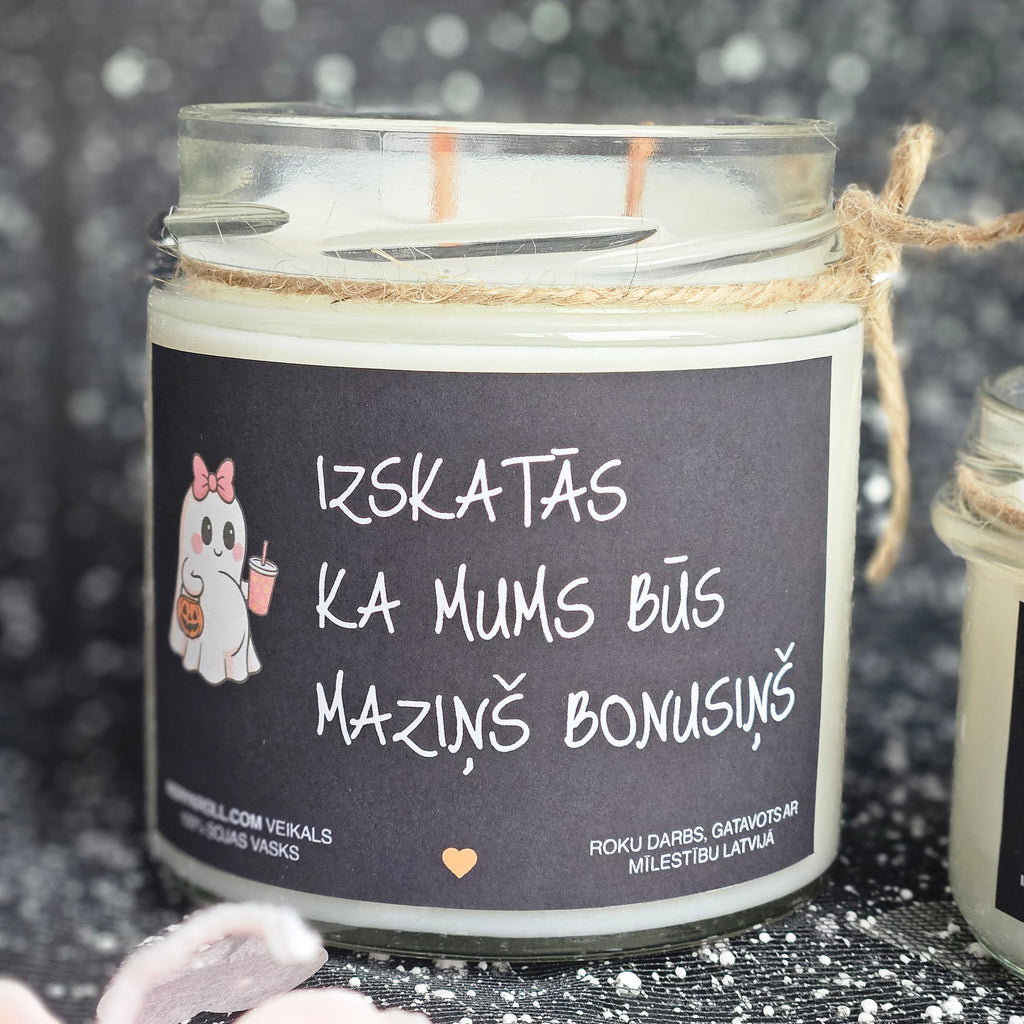 Ģimenes pieaugums | Sojas svece ar koka dakti - Eko produkts