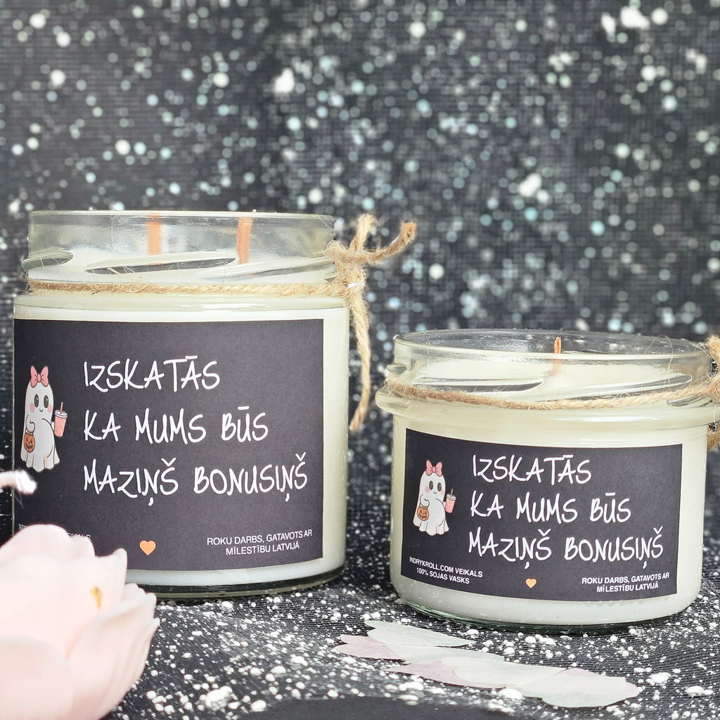 Ģimenes pieaugums | Sojas svece ar koka dakti - Eko produkts