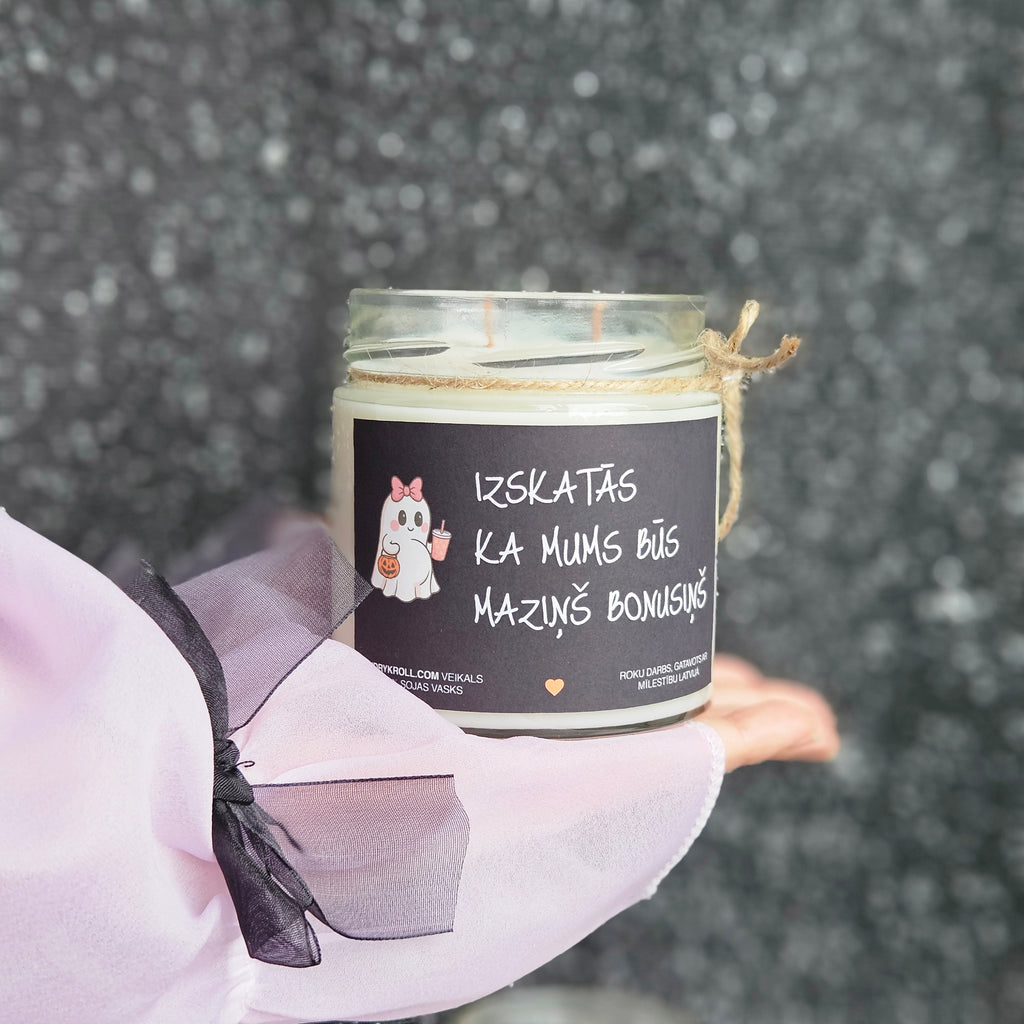 Ģimenes pieaugums | Sojas svece ar koka dakti - Eko produkts