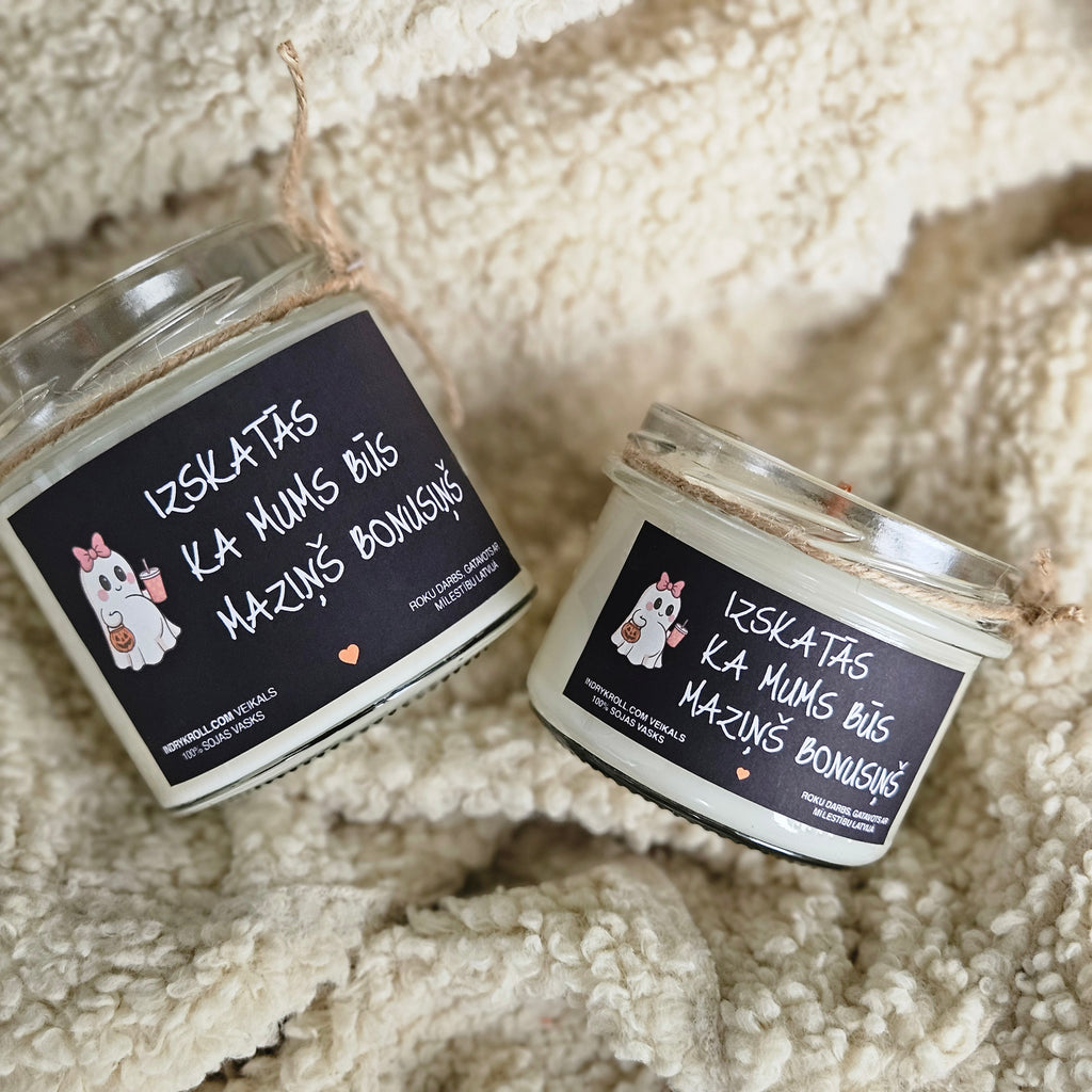 Ģimenes pieaugums | Sojas svece ar koka dakti - Eko produkts