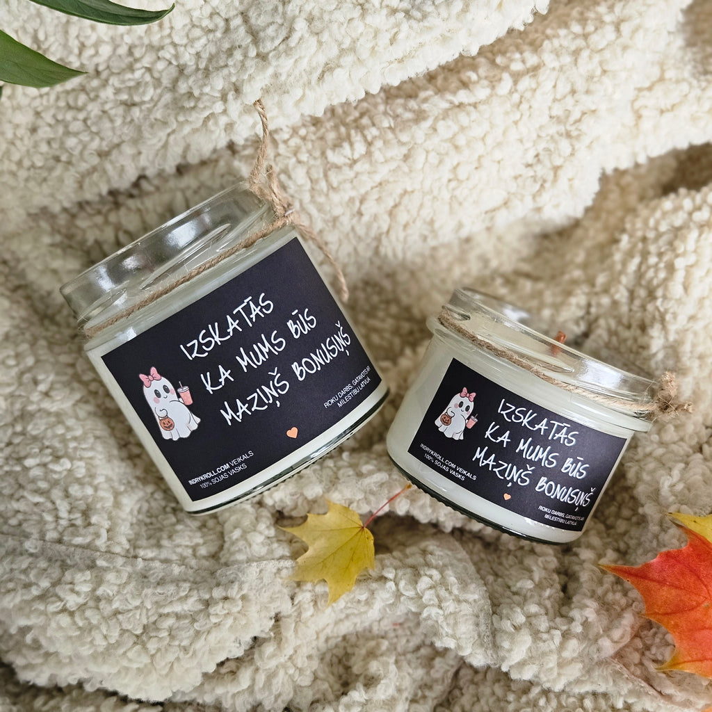 Ģimenes pieaugums | Sojas svece ar koka dakti - Eko produkts