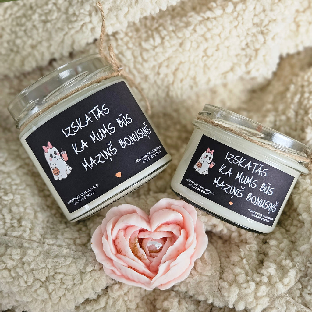 Ģimenes pieaugums | Sojas svece ar koka dakti - Eko produkts